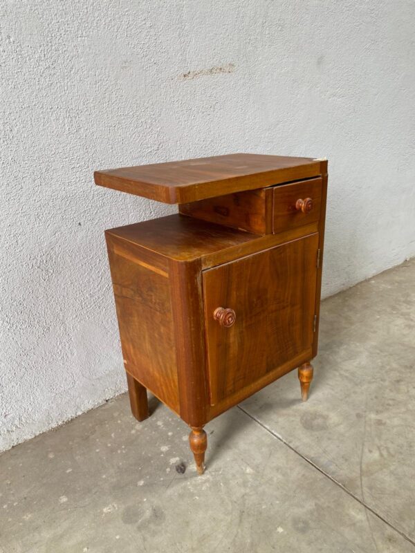Comodino anta singola e cassetto in ciliegio anni 50/60 VM010 - immagine 3