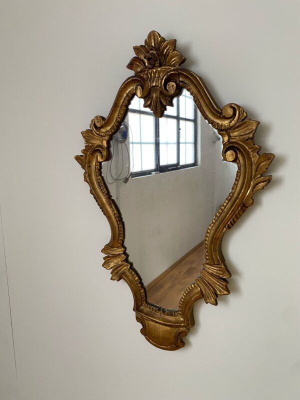 Spacchio da parete con cornice dorata in legno VSP003 - immagine 2