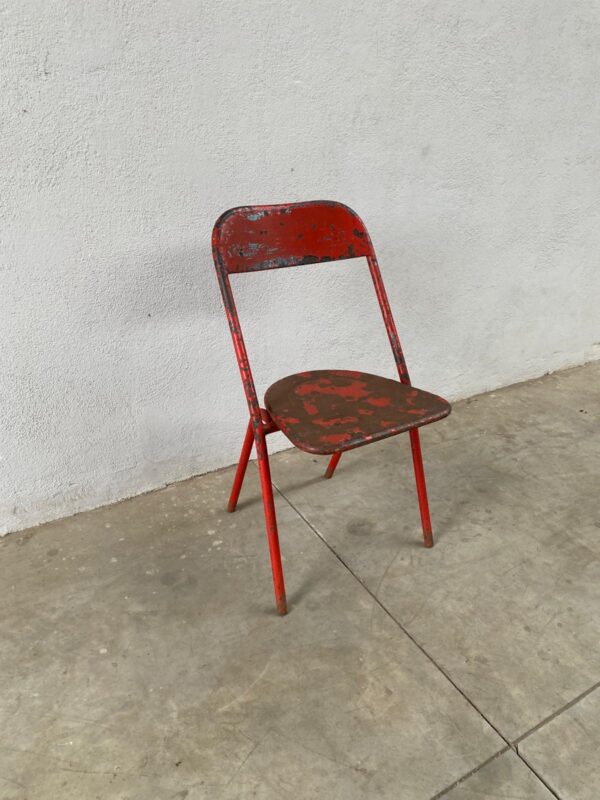 Sedia in metallo rossa VSE010 - immagine 3
