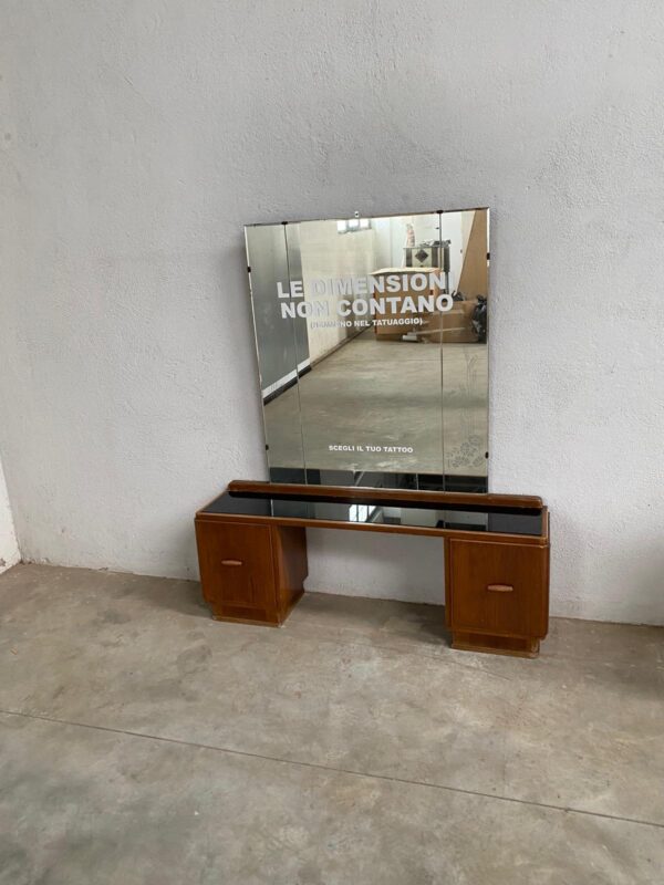 Mobile basso con specchiera vintage VM015 - immagine 3