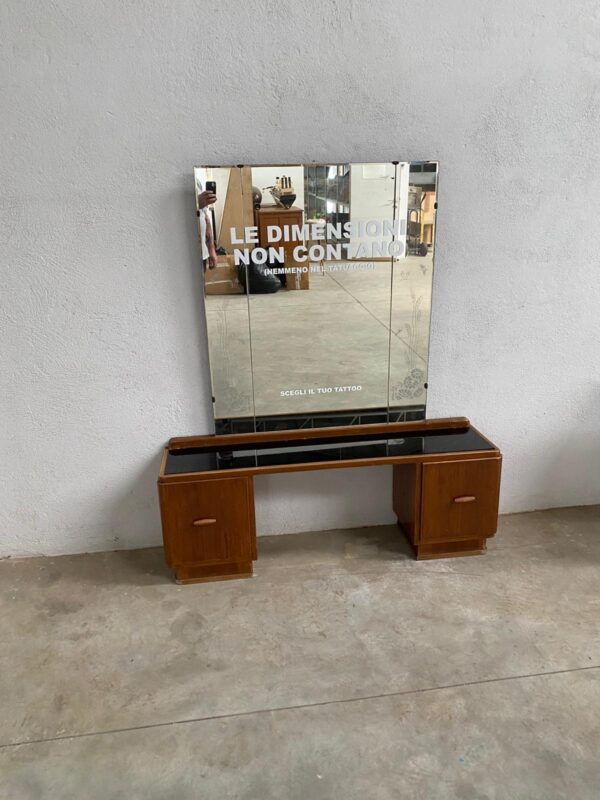 Mobile basso con specchiera vintage VM015 - immagine 2