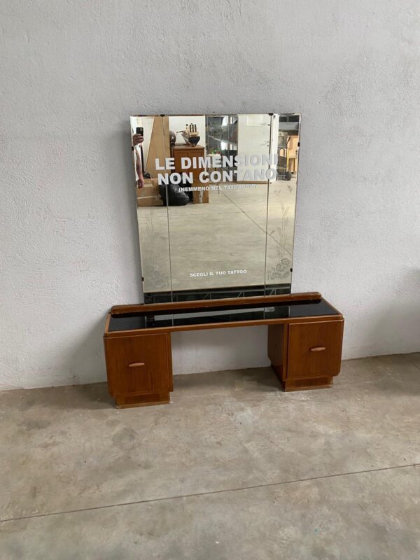 Mobile basso con specchiera vintage VM015