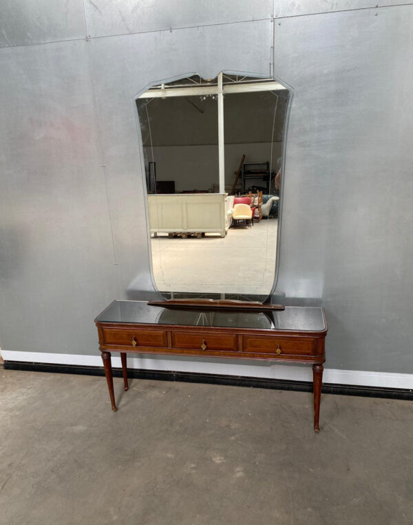 Credenza bassa con specchiera e cassetti vintage VM017